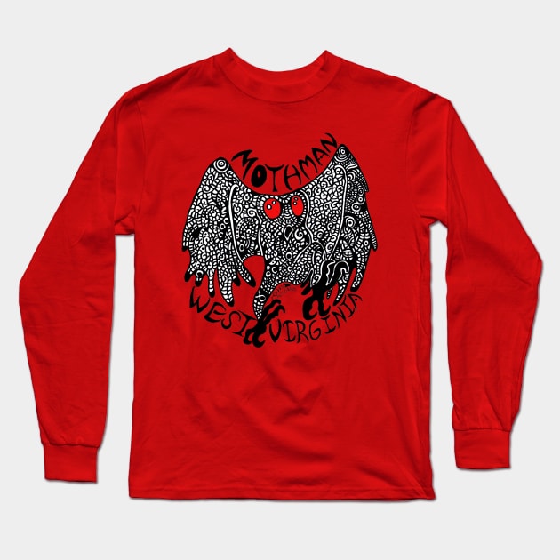 Mothman Long Sleeve T-Shirt by NocturnalSea